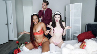 Watch sneaky Alexia Anders and Fiona Frost's smut
