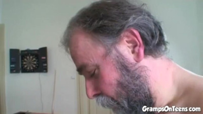 Grampsonteens smut with captivating beauty from Gramps On Teens