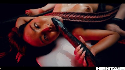Red hair sex with graceful Jia Lissa and Rae Lil Black from Hentaied