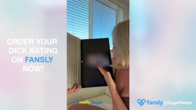 Fine-looking SugarNadya's blonde clip