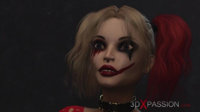Shaved porn with outstanding Harley Quinn from 3DXPassion