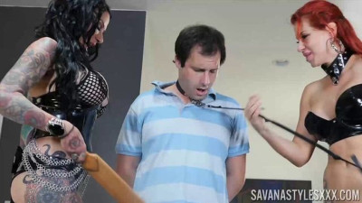 Bondage movie with fascinating Savana Styles and Jenevieve Hexxx from Pornstar Platinum