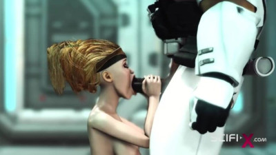 Scifi-X featuring honey's standing fuck scene