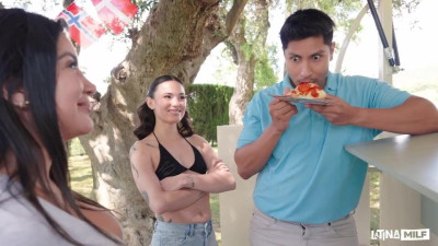 Pin-up Mariana Martix and Lucy Mendez's natural tits movie