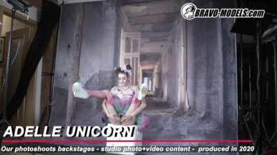 Bravo Models featuring Adelle Unicorn and Adelle's small tits porn