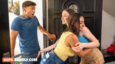 Oops Family featuring Hazel Moore's brunette scene