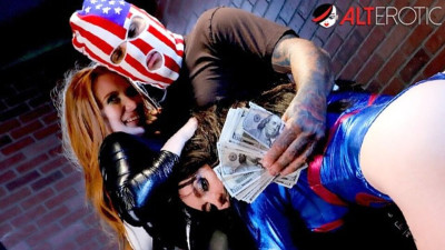 Elite Madison Morgan and Misha Montana at tattooed trailer