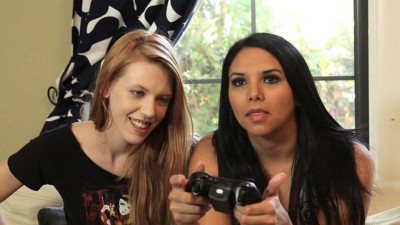 Captivating Pepper Kester and Nikki Hearts's hd action