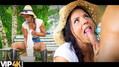 Plastic female - big cock scene - Mature 4k