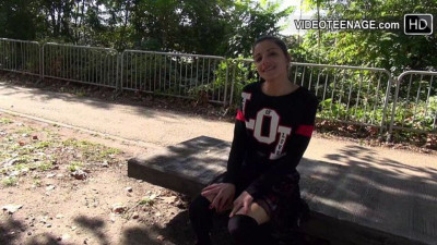 Attractive Justine at 18 auditions xxx