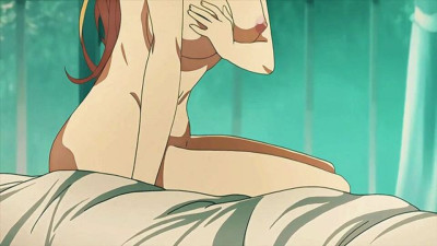 Cowgirl action with magnetic girl from Hentai Universe