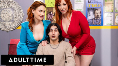 Delicate Lauren Phillips and Siri Dahl - blowjob action - Adult Time