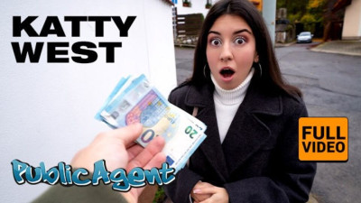 Talented Katty West - riding action - Public Agent
