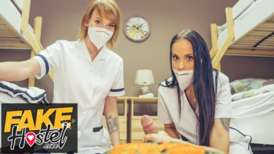 Fake Hostel featuring Jennifer Mendez's doggystyle sex