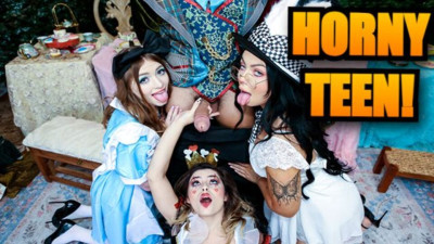 Heavenly Holly and Aubree's blowjob video