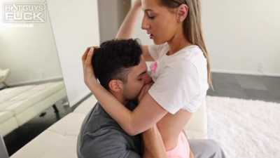 Insatiable bimbo's blowjob action
