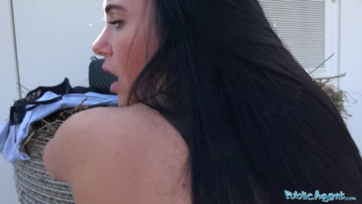 Reality trailer with appealing Katie Dee from Public Agent
