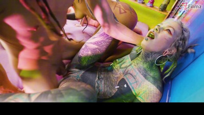 Anal sex with erotic Anuskatzz and Lily Lu from Dirty Dreaz