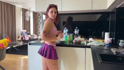 Inveigling minx - school (18+) clip - No Panties TV