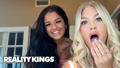 Bubbly Ryan Reid and Jazlyn Ray at big tits sex