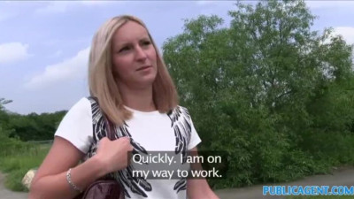 Public Agent featuring queen's cumshot smut