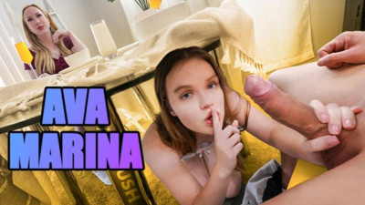 Cutesy Quinton James and Ava Marina - handjob movie - Dad Crush
