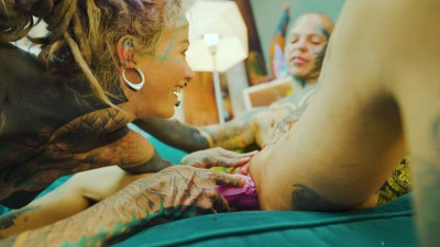 Watch alluring Anuskatzz and Lily Lu's trailer